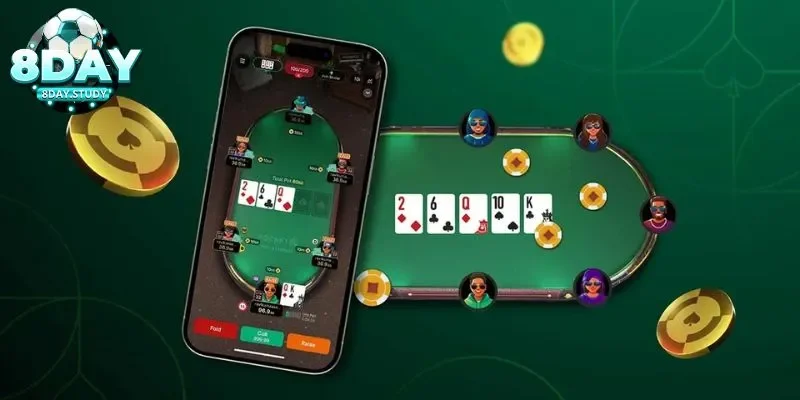 Kỹ Năng Chơi Pocker Online Thắng Lớn: Chiến Lược Tại 8Day 3 Áp dụng chiến thuật phù hợp